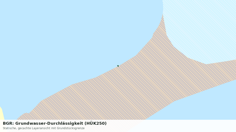 Statische Kartenansicht: BGR: Grundwasser-Durchlässigkeit (HÜK250)