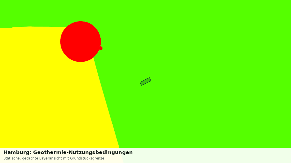 Statische Kartenansicht: Hamburg: Geothermie-Nutzungsbedingungen