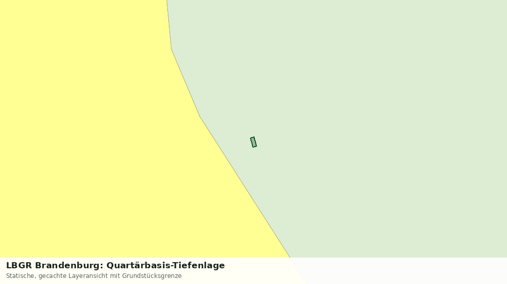Statische Kartenansicht: LBGR Brandenburg: Quartärbasis-Tiefenlage