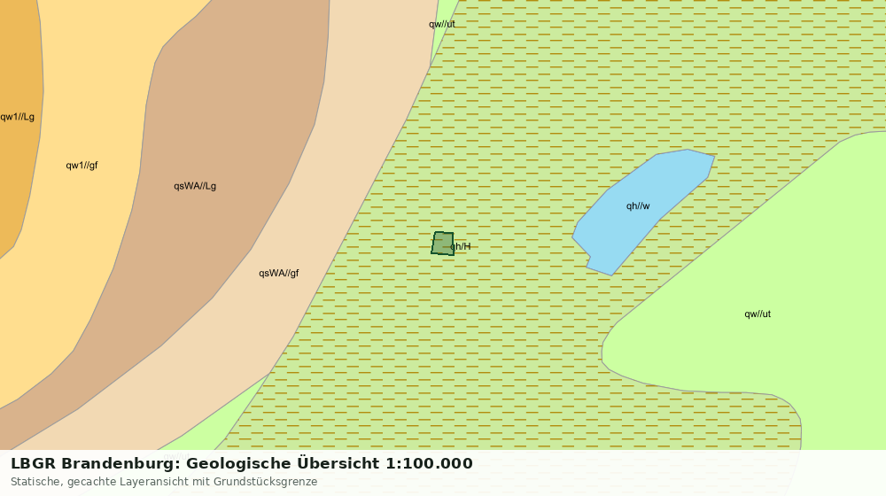 Statische Kartenansicht: LBGR Brandenburg: Geologische Übersicht 1:100.000