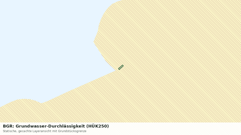 Statische Kartenansicht: BGR: Grundwasser-Durchlässigkeit (HÜK250)