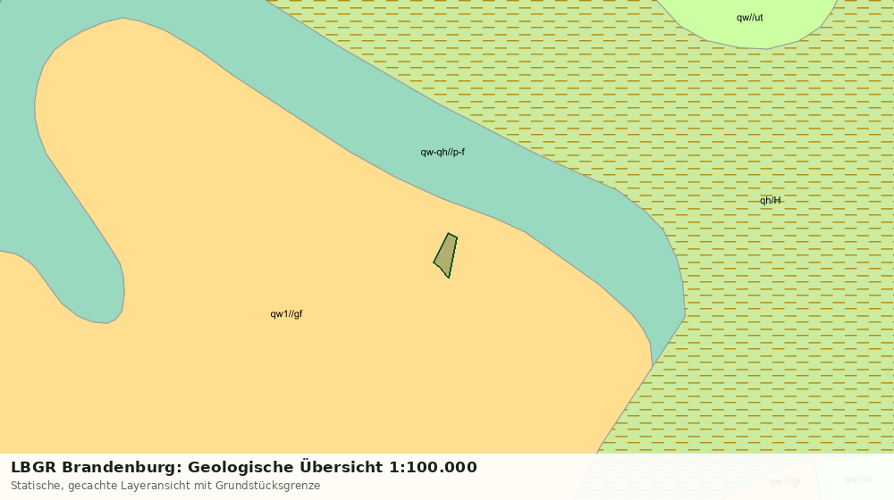 Statische Kartenansicht: LBGR Brandenburg: Geologische Übersicht 1:100.000