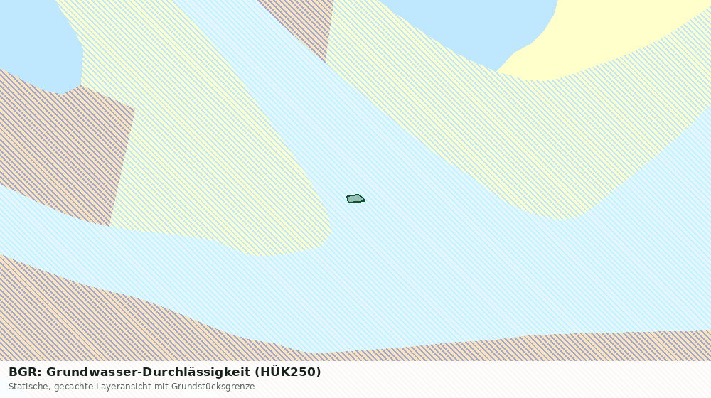 Statische Kartenansicht: BGR: Grundwasser-Durchlässigkeit (HÜK250)