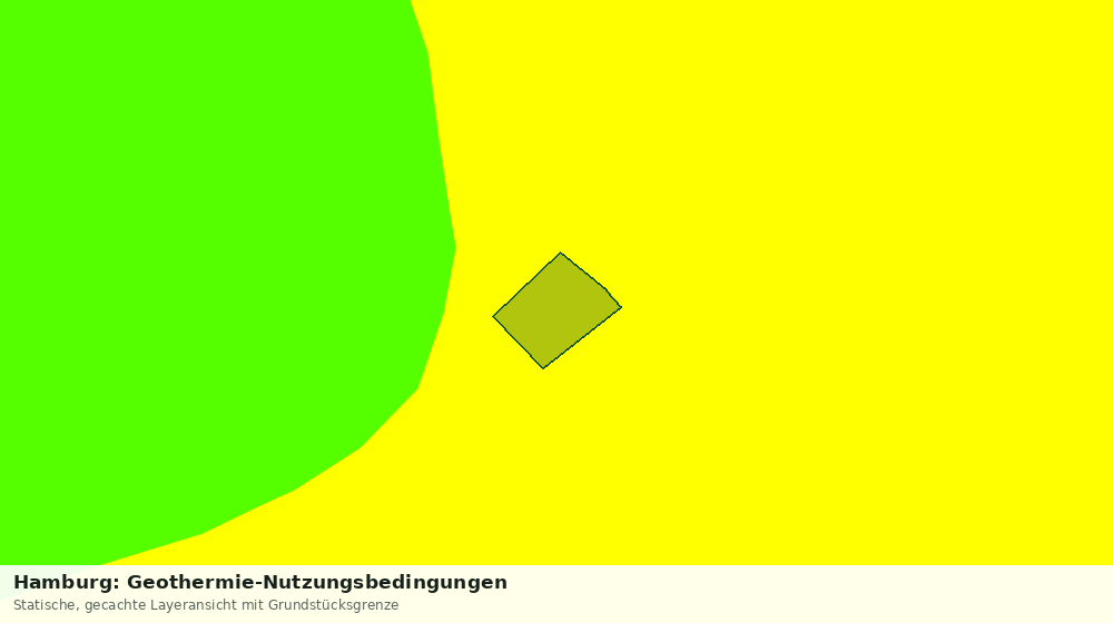 Statische Kartenansicht: Hamburg: Geothermie-Nutzungsbedingungen