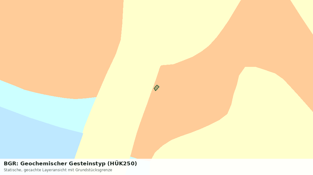 Statische Kartenansicht: BGR: Geochemischer Gesteinstyp (HÜK250)