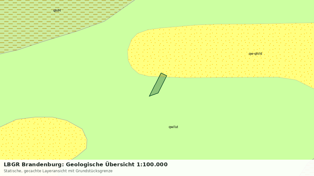 Statische Kartenansicht: LBGR Brandenburg: Geologische Übersicht 1:100.000