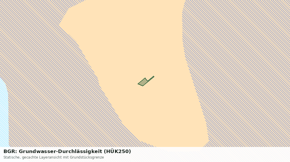 Statische Kartenansicht: BGR: Grundwasser-Durchlässigkeit (HÜK250)
