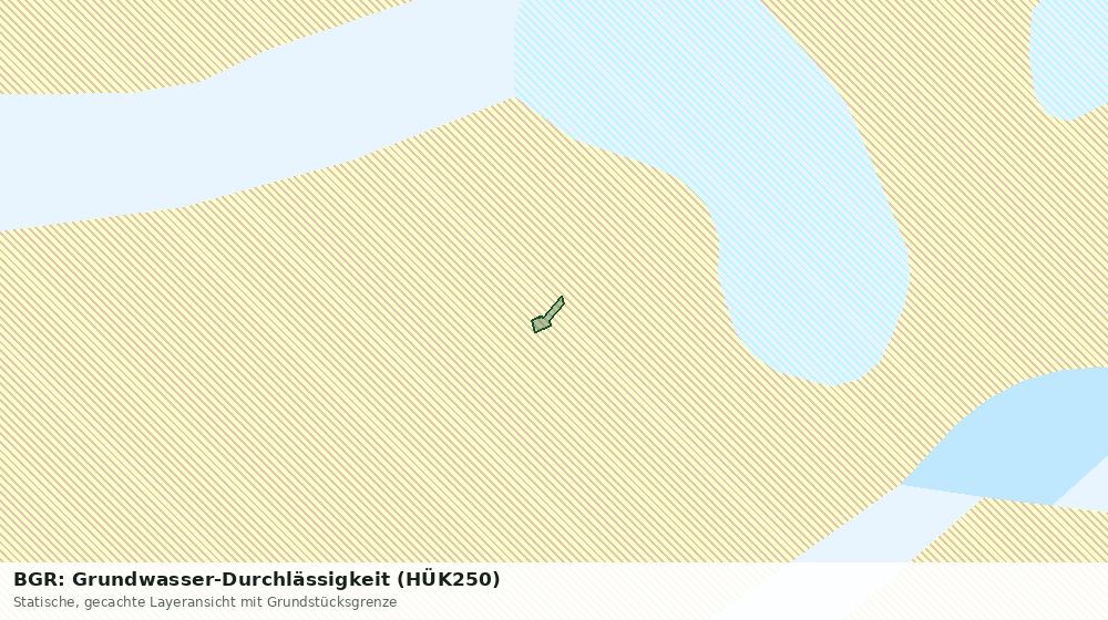 Statische Kartenansicht: BGR: Grundwasser-Durchlässigkeit (HÜK250)