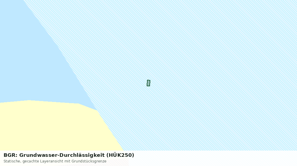 Statische Kartenansicht: BGR: Grundwasser-Durchlässigkeit (HÜK250)
