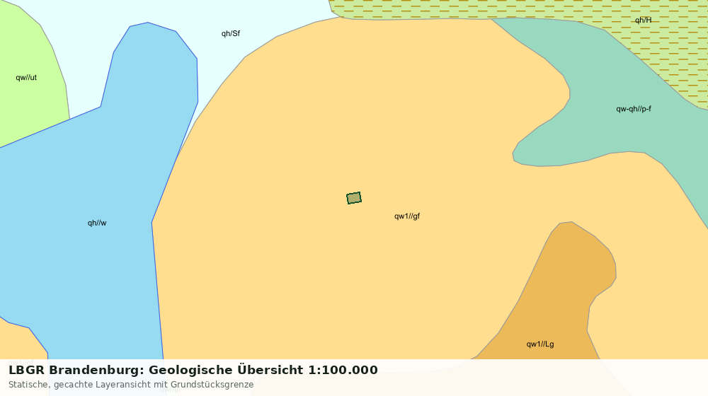 Statische Kartenansicht: LBGR Brandenburg: Geologische Übersicht 1:100.000