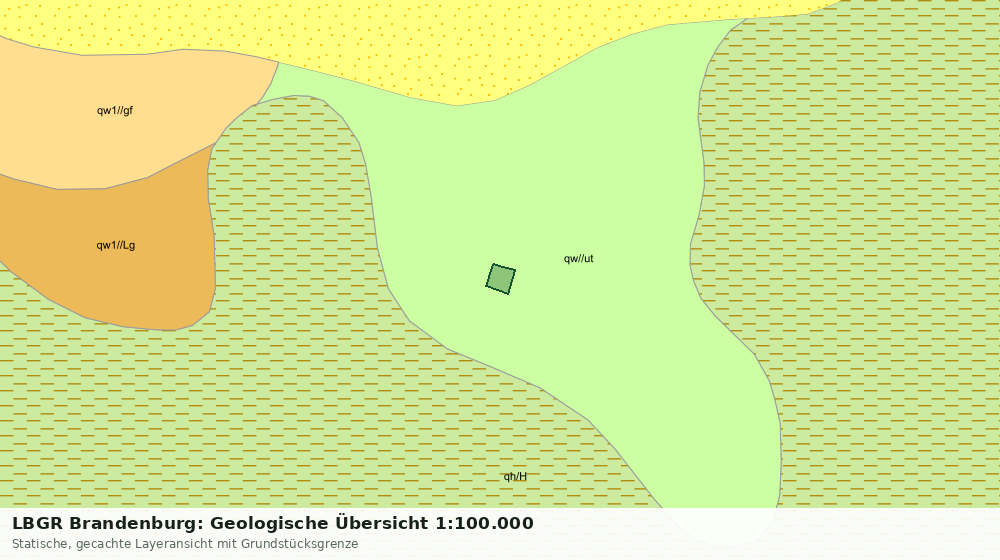 Statische Kartenansicht: LBGR Brandenburg: Geologische Übersicht 1:100.000