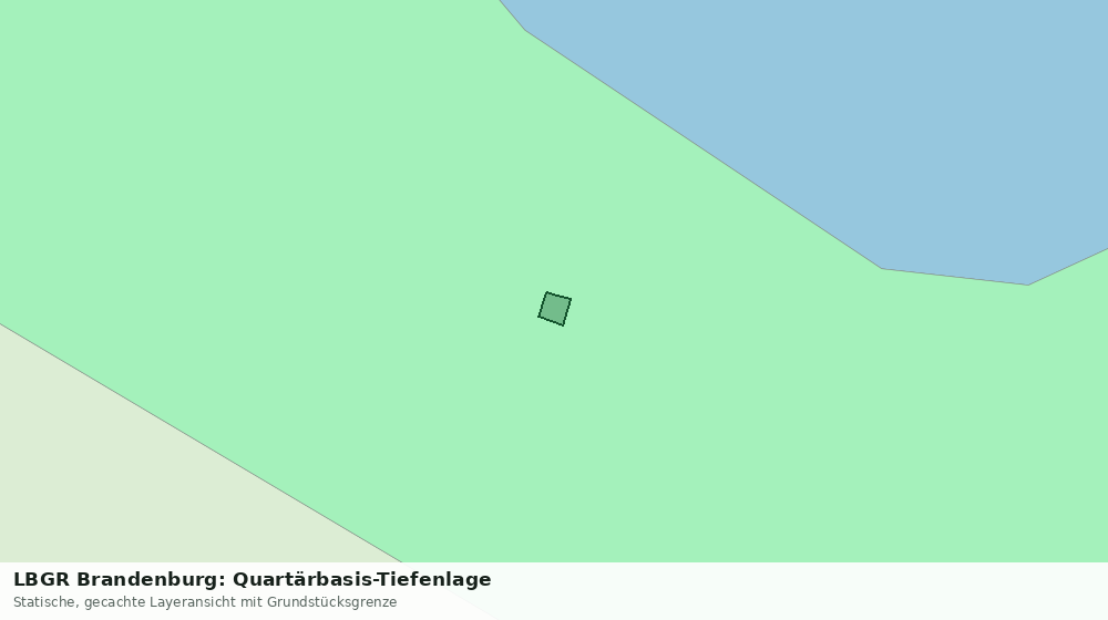 Statische Kartenansicht: LBGR Brandenburg: Quartärbasis-Tiefenlage