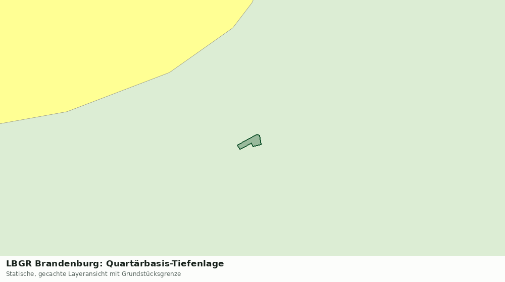 Statische Kartenansicht: LBGR Brandenburg: Quartärbasis-Tiefenlage