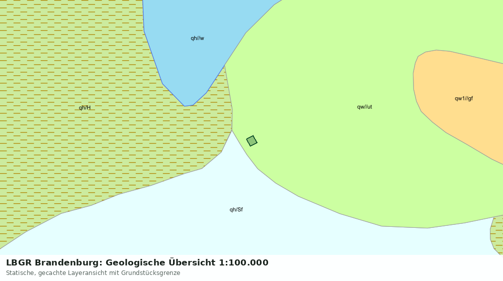 Statische Kartenansicht: LBGR Brandenburg: Geologische Übersicht 1:100.000