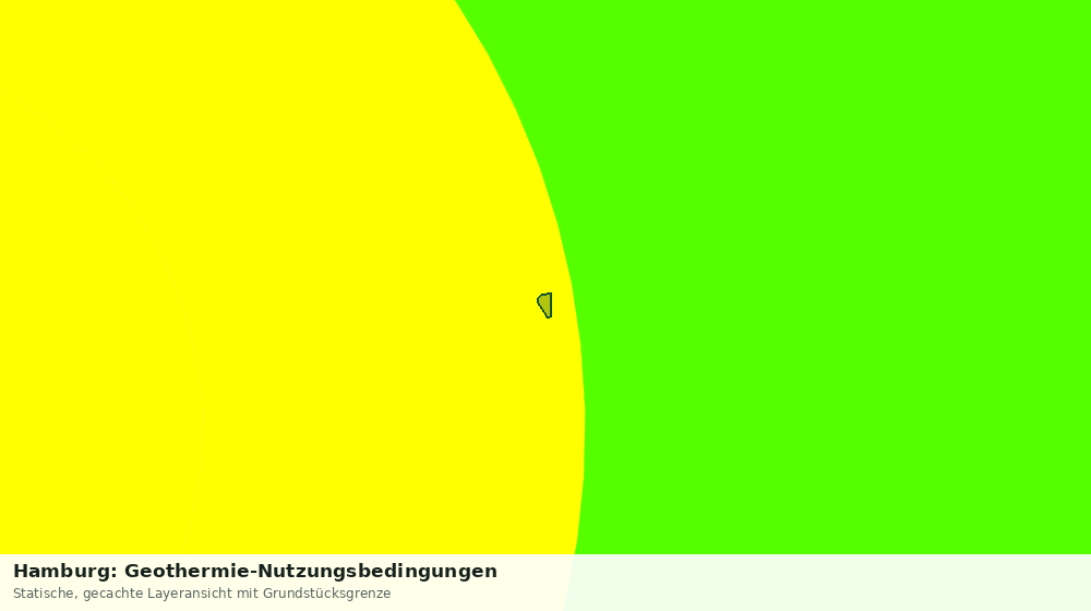 Statische Kartenansicht: Hamburg: Geothermie-Nutzungsbedingungen