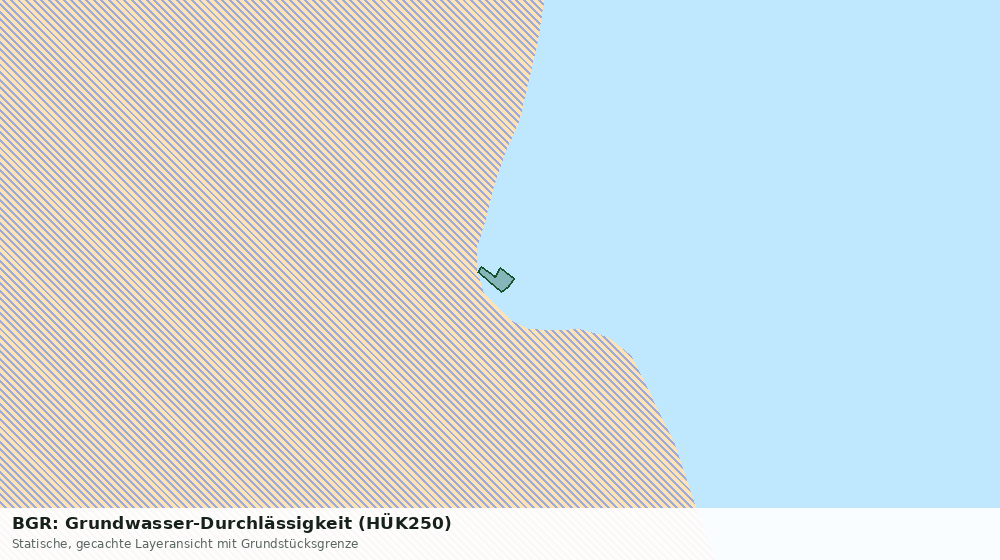 Statische Kartenansicht: BGR: Grundwasser-Durchlässigkeit (HÜK250)