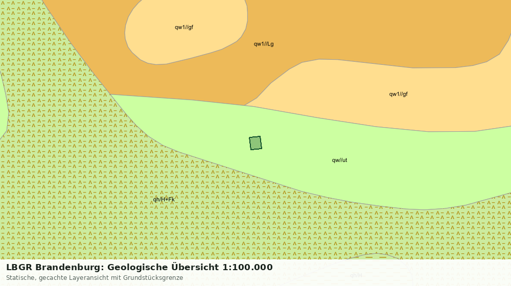 Statische Kartenansicht: LBGR Brandenburg: Geologische Übersicht 1:100.000
