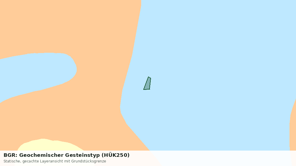 Statische Kartenansicht: BGR: Geochemischer Gesteinstyp (HÜK250)