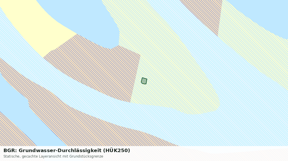 Statische Kartenansicht: BGR: Grundwasser-Durchlässigkeit (HÜK250)