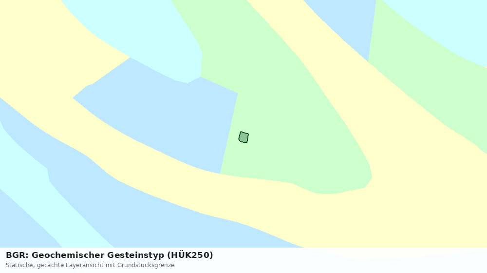 Statische Kartenansicht: BGR: Geochemischer Gesteinstyp (HÜK250)