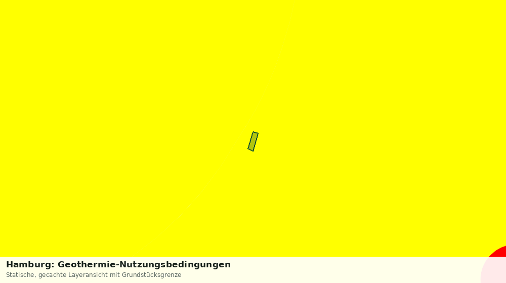 Statische Kartenansicht: Hamburg: Geothermie-Nutzungsbedingungen