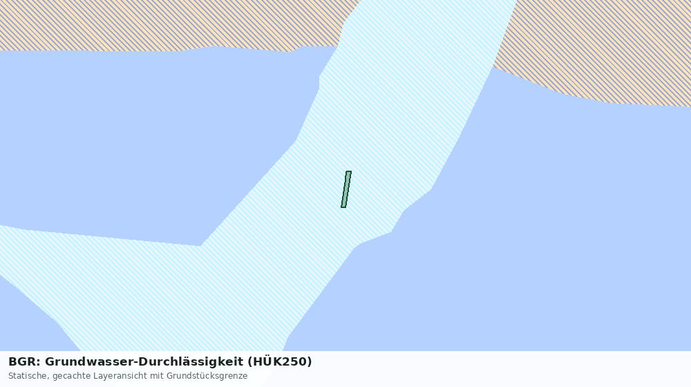 Statische Kartenansicht: BGR: Grundwasser-Durchlässigkeit (HÜK250)