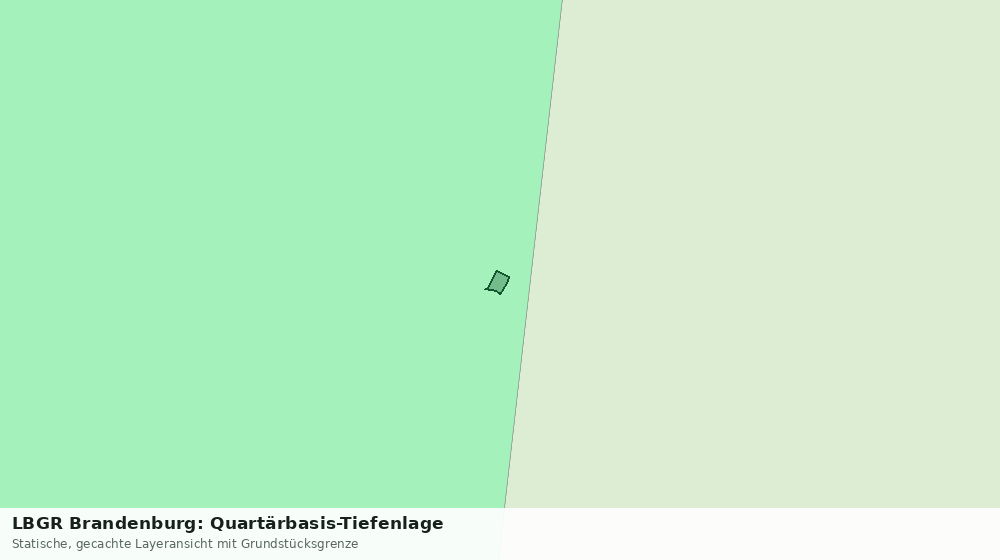 Statische Kartenansicht: LBGR Brandenburg: Quartärbasis-Tiefenlage