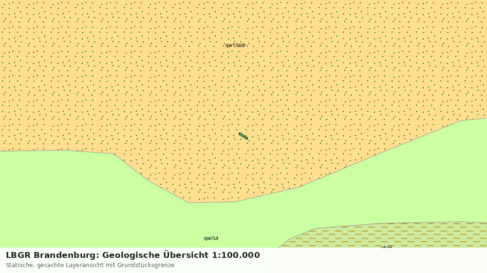 Statische Kartenansicht: LBGR Brandenburg: Geologische Übersicht 1:100.000