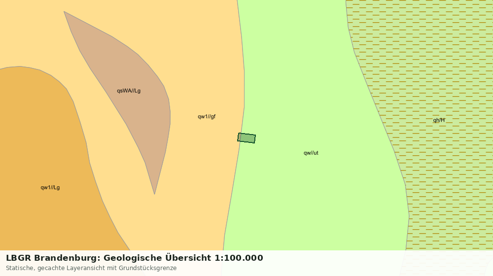 Statische Kartenansicht: LBGR Brandenburg: Geologische Übersicht 1:100.000