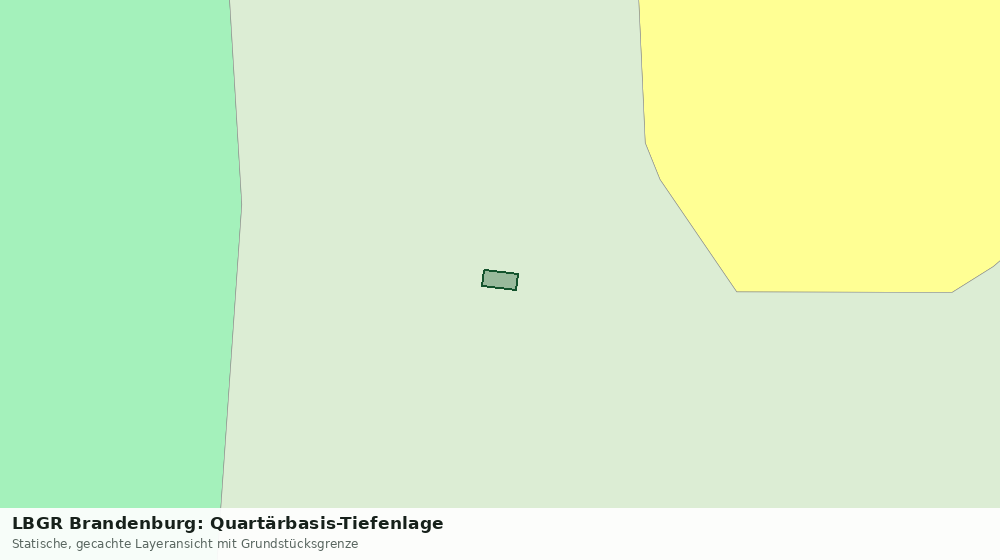 Statische Kartenansicht: LBGR Brandenburg: Quartärbasis-Tiefenlage
