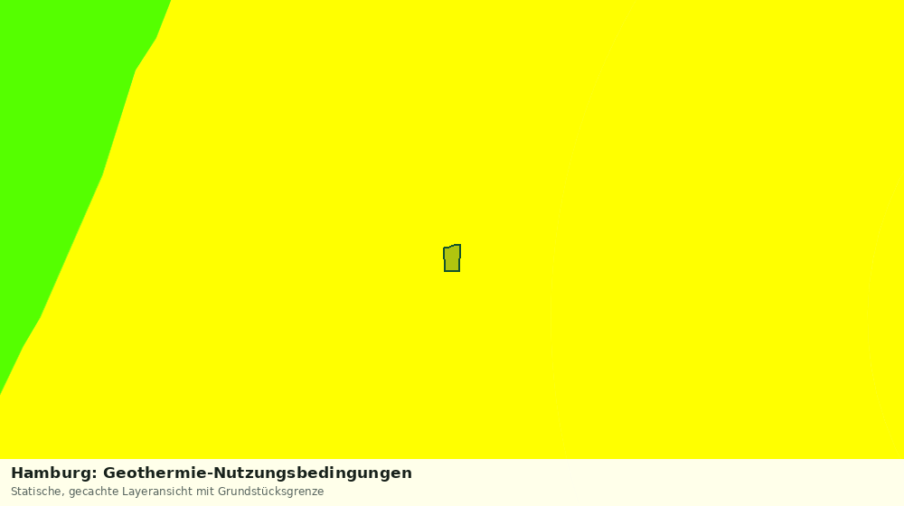 Statische Kartenansicht: Hamburg: Geothermie-Nutzungsbedingungen
