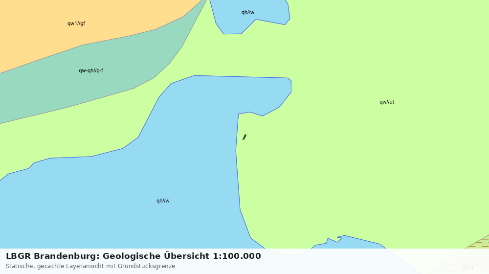 Statische Kartenansicht: LBGR Brandenburg: Geologische Übersicht 1:100.000