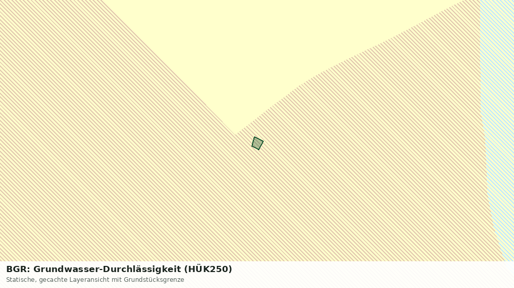 Statische Kartenansicht: BGR: Grundwasser-Durchlässigkeit (HÜK250)