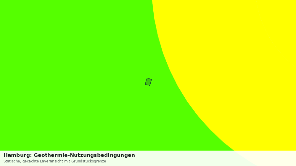 Statische Kartenansicht: Hamburg: Geothermie-Nutzungsbedingungen