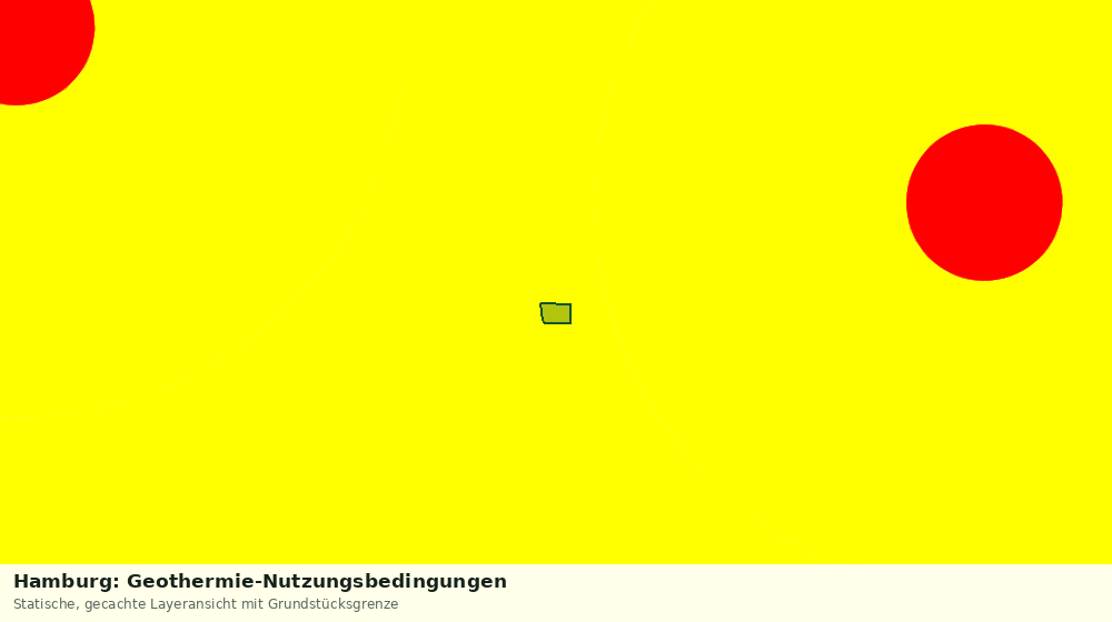 Statische Kartenansicht: Hamburg: Geothermie-Nutzungsbedingungen