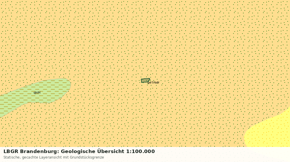 Statische Kartenansicht: LBGR Brandenburg: Geologische Übersicht 1:100.000