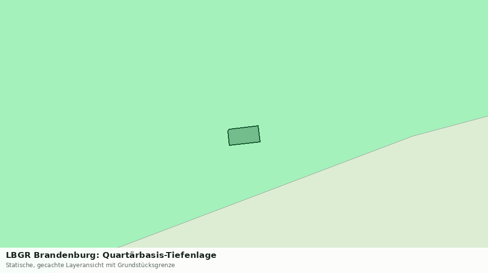 Statische Kartenansicht: LBGR Brandenburg: Quartärbasis-Tiefenlage