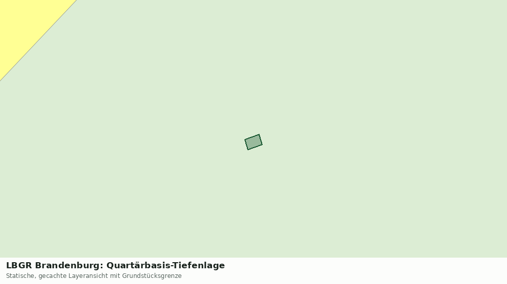 Statische Kartenansicht: LBGR Brandenburg: Quartärbasis-Tiefenlage