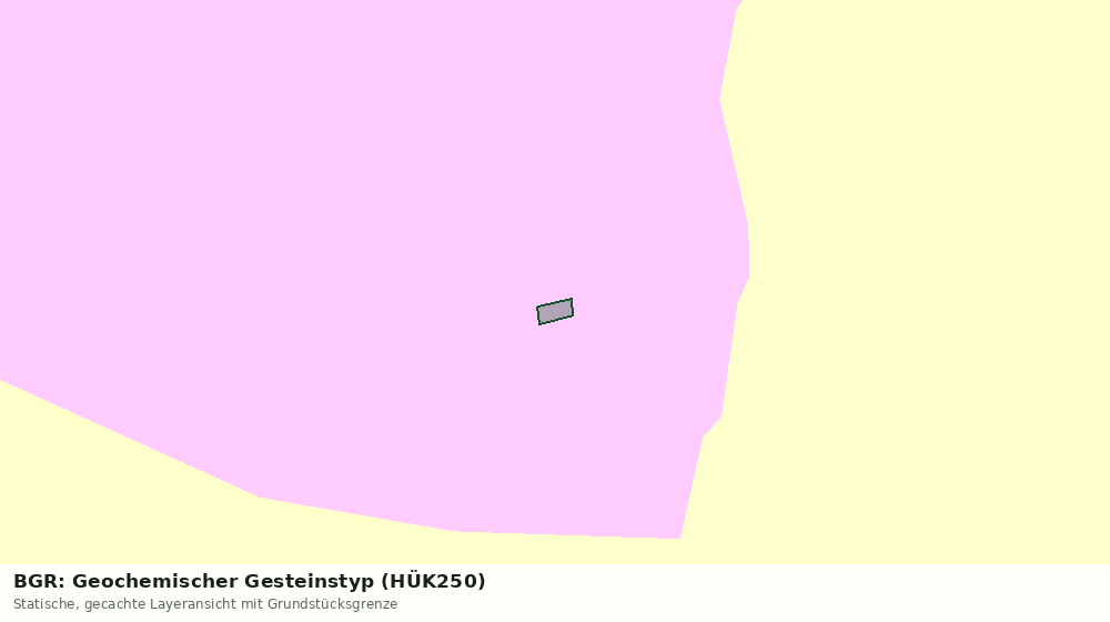 Statische Kartenansicht: BGR: Geochemischer Gesteinstyp (HÜK250)