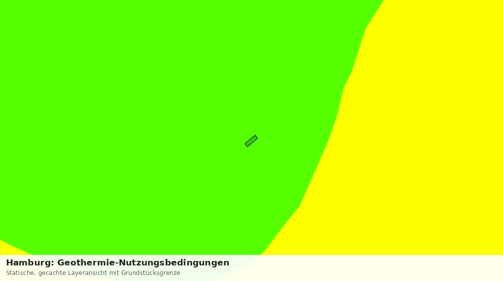 Statische Kartenansicht: Hamburg: Geothermie-Nutzungsbedingungen