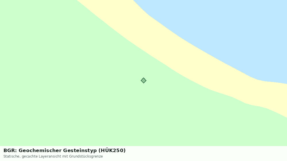 Statische Kartenansicht: BGR: Geochemischer Gesteinstyp (HÜK250)