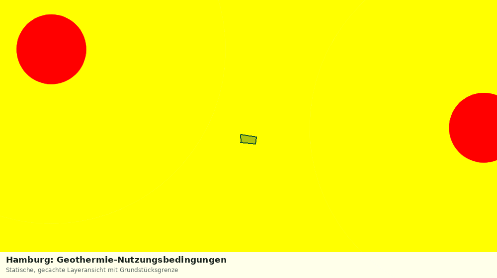 Statische Kartenansicht: Hamburg: Geothermie-Nutzungsbedingungen