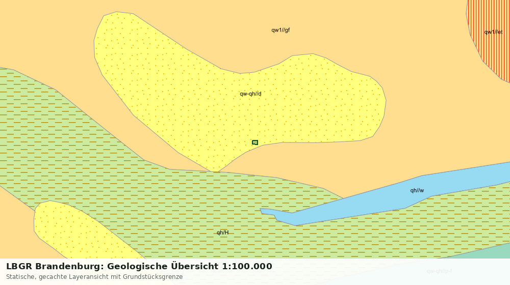 Statische Kartenansicht: LBGR Brandenburg: Geologische Übersicht 1:100.000