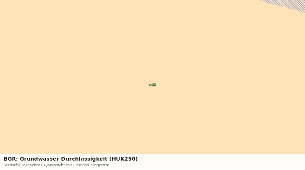Statische Kartenansicht: BGR: Grundwasser-Durchlässigkeit (HÜK250)