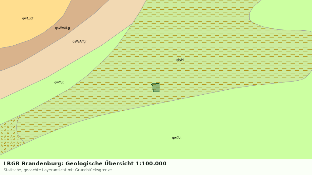 Statische Kartenansicht: LBGR Brandenburg: Geologische Übersicht 1:100.000