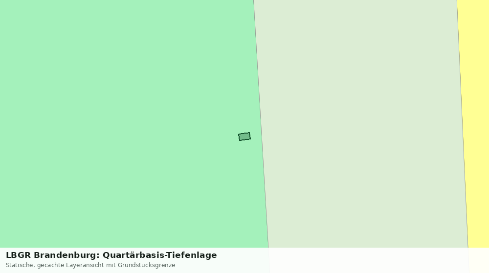 Statische Kartenansicht: LBGR Brandenburg: Quartärbasis-Tiefenlage