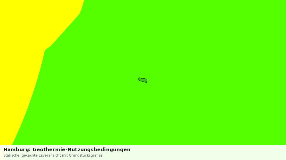 Statische Kartenansicht: Hamburg: Geothermie-Nutzungsbedingungen