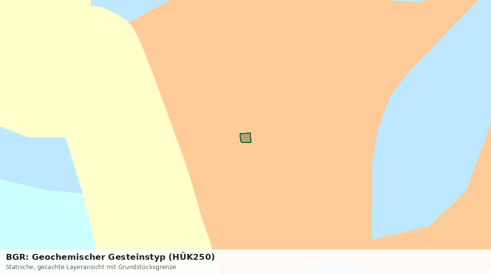 Statische Kartenansicht: BGR: Geochemischer Gesteinstyp (HÜK250)