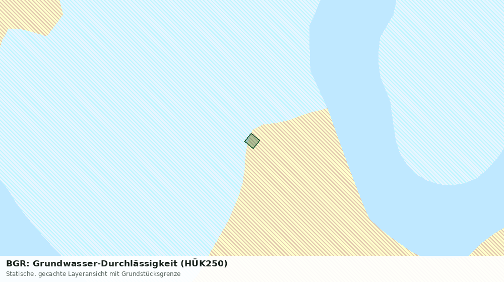 Statische Kartenansicht: BGR: Grundwasser-Durchlässigkeit (HÜK250)