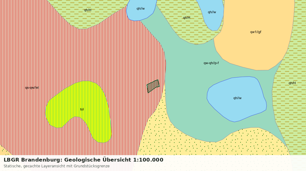 Statische Kartenansicht: LBGR Brandenburg: Geologische Übersicht 1:100.000